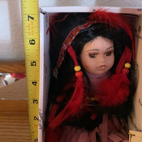 Heirloom Porcelain Doll of a Native.Looking Girl - Picture 5 of 8